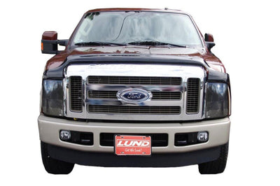 AVS 08-10 Ford F-250 Hoodflector Low Profile Hood Shield - Smoke - Deflectors