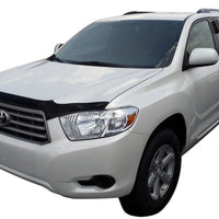 AVS 08-10 Toyota Highlander Aeroskin Low Profile Acrylic Hood Shield - Smoke - Deflectors