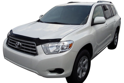 AVS 08-10 Toyota Highlander Aeroskin Low Profile Acrylic Hood Shield - Smoke - Deflectors
