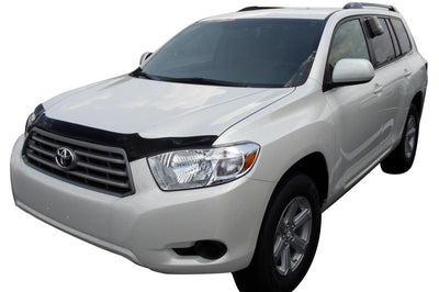 AVS 08-10 Toyota Highlander Aeroskin Low Profile Acrylic Hood Shield - Smoke - Deflectors