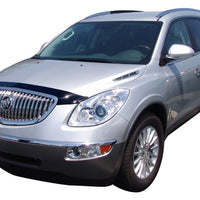AVS 08-12 Buick Enclave Aeroskin Low Profile Acrylic Hood Shield - Smoke - Deflectors