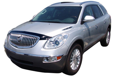 AVS 08-12 Buick Enclave Aeroskin Low Profile Acrylic Hood Shield - Smoke - Deflectors
