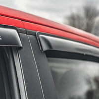 AVS 09-14 Ford F-150 Supercrew Ventvisor Outside Mount Window Deflectors 4pc - Smoke