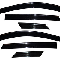 AVS 10-17 Cadillac SRX Ventvisor Low Profile Deflectors 6pc - Smoke w/Chrome Trim