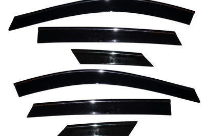 AVS 10-17 Cadillac SRX Ventvisor Low Profile Deflectors 6pc - Smoke w/Chrome Trim
