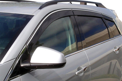 AVS 10-17 Cadillac SRX Ventvisor Low Profile Deflectors 6pc - Smoke w/Chrome Trim