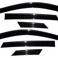 AVS 10-17 Cadillac SRX Ventvisor Low Profile Deflectors 6pc - Smoke w/Chrome Trim