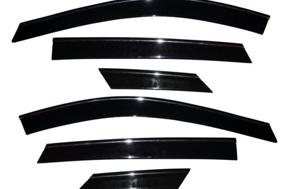 AVS 10-17 Cadillac SRX Ventvisor Low Profile Deflectors 6pc - Smoke w/Chrome Trim
