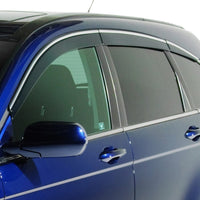 AVS 10-17 Cadillac SRX Ventvisor Low Profile Deflectors 6pc - Smoke w/Chrome Trim