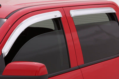 AVS 10-17 GMC Terrain Ventvisor Outside Mount Front & Rear Window Deflectors 4pc - Chrome