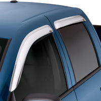 AVS 10-17 GMC Terrain Ventvisor Outside Mount Front & Rear Window Deflectors 4pc - Chrome