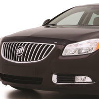 AVS 11-13 Buick Regal (Grille Fascia Mount) Aeroskin Low Profile Acrylic Hood Shield - Smoke - Deflectors