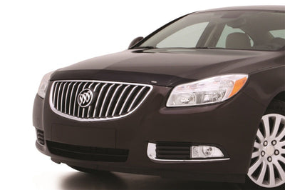 AVS 11-13 Buick Regal (Grille Fascia Mount) Aeroskin Low Profile Acrylic Hood Shield - Smoke - Deflectors