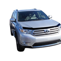 AVS 11-13 Toyota Highlander Aeroskin Low Profile Acrylic Hood Shield - Smoke - Deflectors