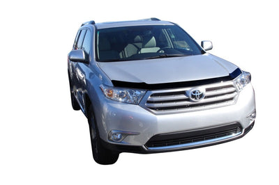 AVS 11-13 Toyota Highlander Aeroskin Low Profile Acrylic Hood Shield - Smoke - Deflectors