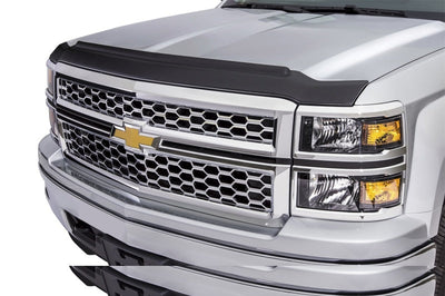 AVS 11-14 GMC Sierra 2500 Aeroskin II Textured Low Profile Hood Shield - Black - Deflectors