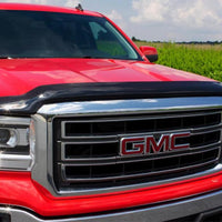 AVS 11-14 GMC Sierra 2500 High Profile Bugflector II Hood Shield - Smoke - Deflectors
