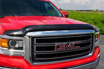 AVS 11-14 GMC Sierra 2500 High Profile Bugflector II Hood Shield - Smoke - Deflectors