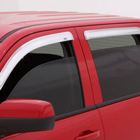 AVS 11-17 Jeep Compass (Old Body Style) Ventvisor Front & Rear Window Deflectors 4pc - Chrome