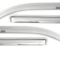 AVS 11-17 Jeep Compass (Old Body Style) Ventvisor Front & Rear Window Deflectors 4pc - Chrome