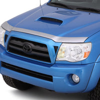 AVS 12-15 Toyota Tacoma Aeroskin Low Profile Hood Shield - Chrome - Deflectors