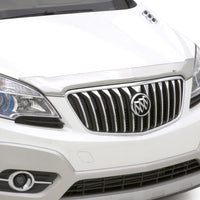AVS 13-16 Buick Encore Aeroskin Low Profile Hood Shield - Chrome - Deflectors