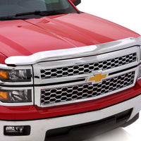AVS 14-15 Chevy Silverado 1500 High Profile Hood Shield - Chrome - Deflectors