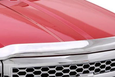 AVS 14-15 Chevy Silverado 1500 High Profile Hood Shield - Chrome - Deflectors