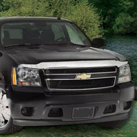 AVS 14-15 Chevy Silverado 1500 High Profile Hood Shield - Chrome - Deflectors