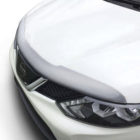 AVS 14-18 Nissan Rogue (Excl. Sport Model) Aeroskin Low Profile Hood Shield - Chrome - Deflectors