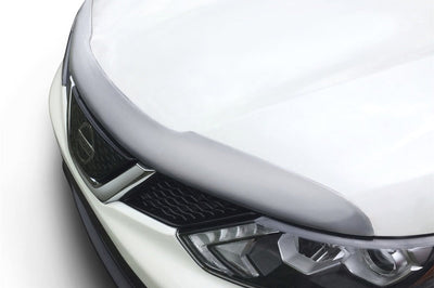 AVS 14-18 Nissan Rogue (Excl. Sport Model) Aeroskin Low Profile Hood Shield - Chrome - Deflectors