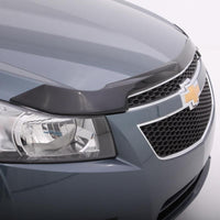 AVS 15-17 Ford Mustang Aeroskin Low Profile Acrylic Hood Shield - Smoke - Deflectors