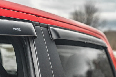 AVS 15-18 Chevy Silverado 2500 Ext. Cab Ventvisor Outside Mount Window Deflectors 4pc - Smoke