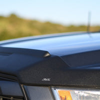 AVS 15-18 GMC Sierra 2500 (Excl. Induct Hood) Aeroskin II Textured Low Profile Hood Shield - Black - Deflectors