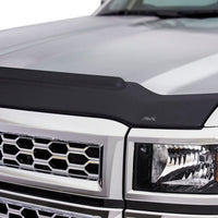 AVS 16-18 Chevy Silverado 1500 Aeroskin II Textured Low Profile Hood Shield - Black - Deflectors