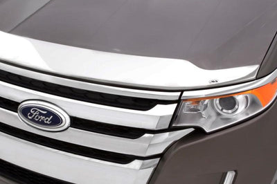AVS 16-18 Nissan Altima Aeroskin Low Profile Hood Shield - Chrome - Deflectors