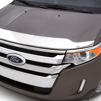 AVS 16-18 Nissan Altima Aeroskin Low Profile Hood Shield - Chrome - Deflectors