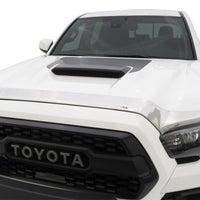 AVS 16-18 Toyota Tacoma Aeroskin Low Profile Hood Shield - Chrome - Deflectors