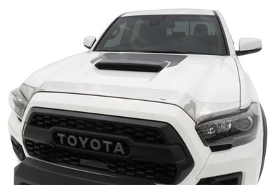 AVS 16-18 Toyota Tacoma Aeroskin Low Profile Hood Shield - Chrome - Deflectors