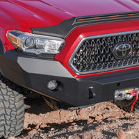 AVS 16-22 Toyota Tacoma Low Profile Aeroskin Lightshield Pro - Black - Deflectors