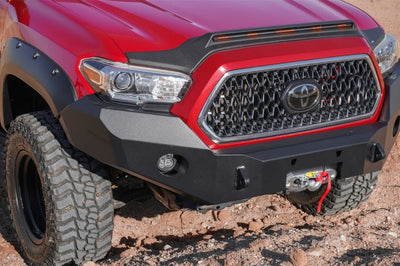 AVS 16-22 Toyota Tacoma Low Profile Aeroskin Lightshield Pro - Black - Deflectors