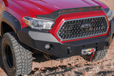 AVS 16-22 Toyota Tacoma Low Profile Aeroskin Lightshield Pro - Black - Deflectors