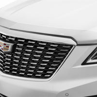 AVS 17-18 Cadillac XT5 Aeroskin Low Profile Hood Shield - Chrome - Deflectors