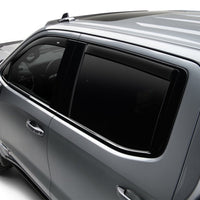 AVS 17-18 Ford F-150/F-250/F-350 SuperCab Ventvisor Low Profile Window Deflectors 4pc - Matte Black