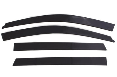 AVS 17-18 Ford F-150/F-250/F-350 SuperCab Ventvisor Low Profile Window Deflectors 4pc - Matte Black