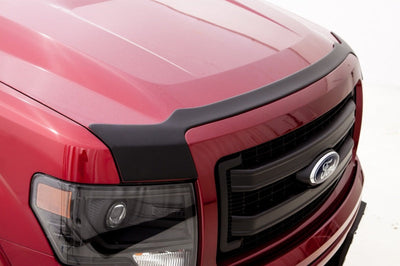 AVS 17-18 Ford F-150 Raptor Aeroskin Low Profile Hood Shield - Matte Black - Deflectors