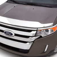 AVS 18-20 Toyota Camry Aeroskin Low Profile Hood Shield - Chrome - Deflectors