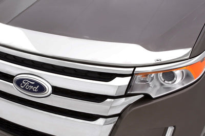 AVS 18-20 Toyota Camry Aeroskin Low Profile Hood Shield - Chrome - Deflectors