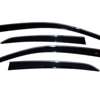 AVS 18-22 Honda Accord Ventvisor Low Profile Window Deflectors 4pc - Smoke w/Chrome Trim