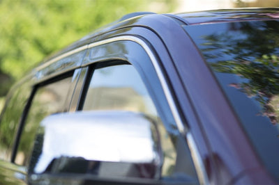 AVS 18-22 Honda Accord Ventvisor Low Profile Window Deflectors 4pc - Smoke w/Chrome Trim